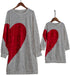 Mom and Mini Red Heart Shirts - Priority Shipping Matching Mom and Daughter Outfits Little Palace Store